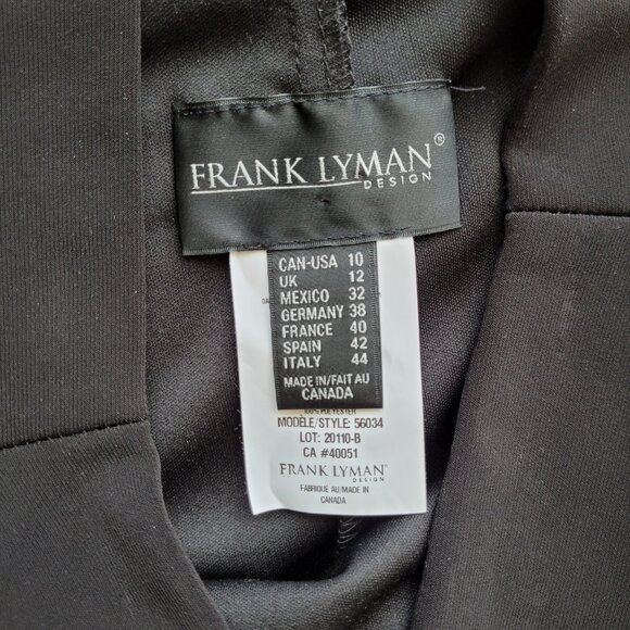 Frank Lyman Design Black Pencil Skirt 10 - Picture 2 of 9